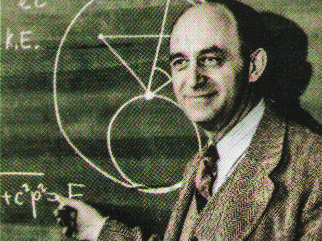 Nuclear physicist Enrico Fermi, as seen on a 2001 USA postage stamp. (Getty Images)