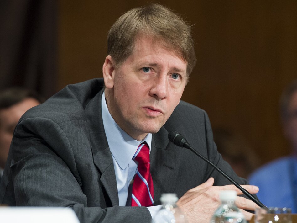 Richard Cordray, who was appointed by President Barack Obama, is stepping down as head of the Consumer Financial Protection Bureau. (Saul Loeb/AFP/Getty Images)