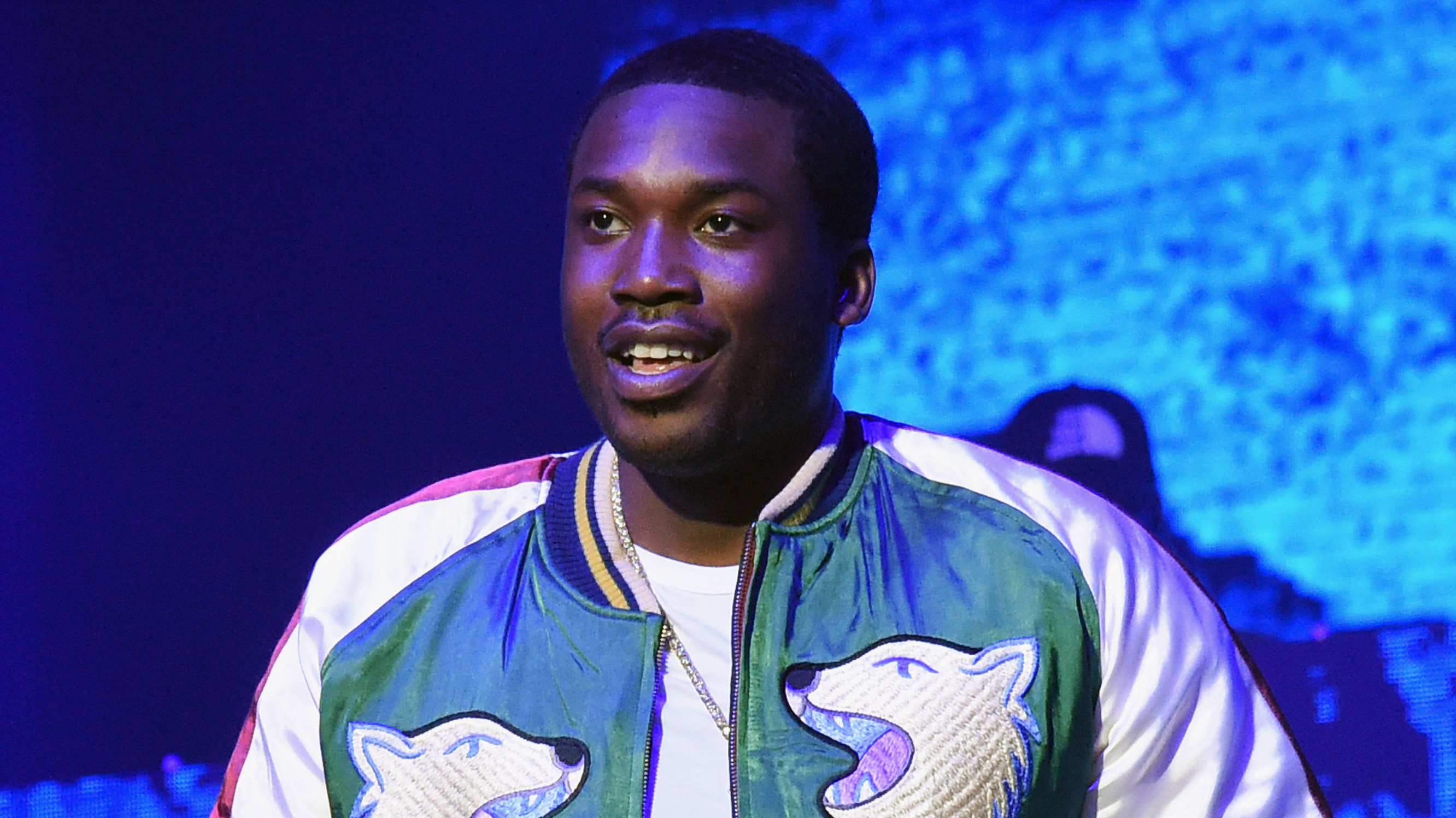 Meek Mill performs during V-103 Live Pop Up Concert at Philips Arena on March 25, 2017 in Atlanta, Georgia. The rapper was recently sentenced to return to prison for probation violations. (Getty Images)