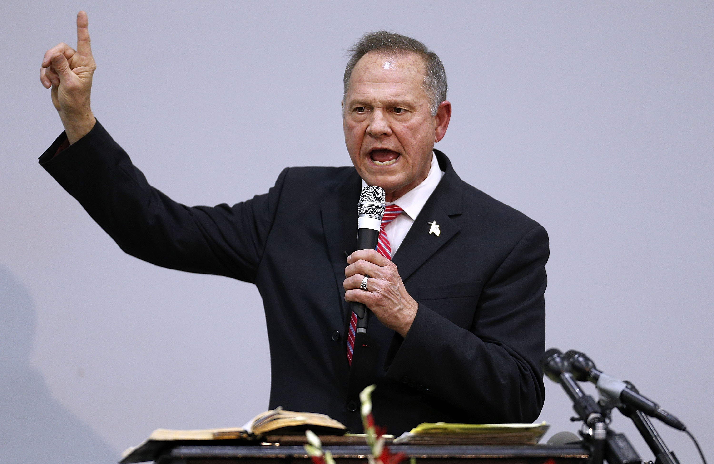There is discussion of expelling Roy Moore, who has been accused of sexually harassing and assaulting teenage girls, if he wins Alabama's U.S. Senate special election. (Getty Images)