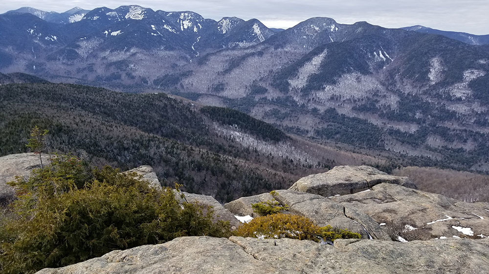 Noonmark Mountain, a crag of rock. (North Country Public Radio)