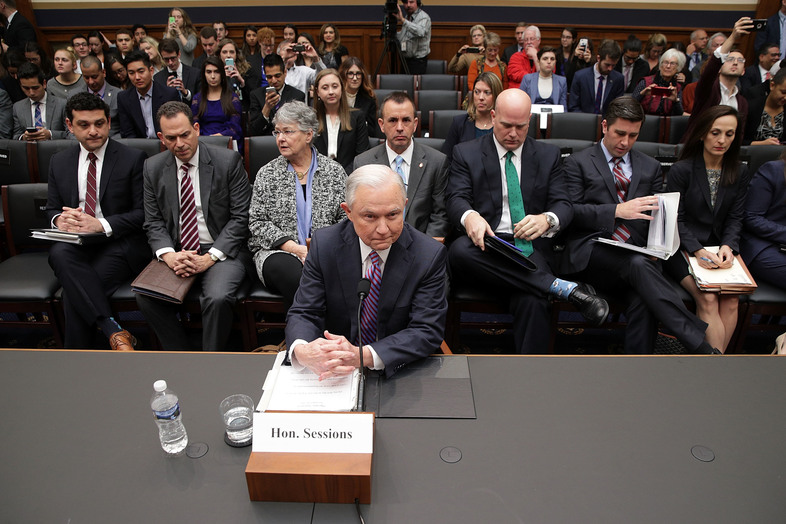 Attorney General Jeff Sessions appears before the House Judiciary Committee earlier this month in Washington, D.C. (Alex Wong/Getty Images)
