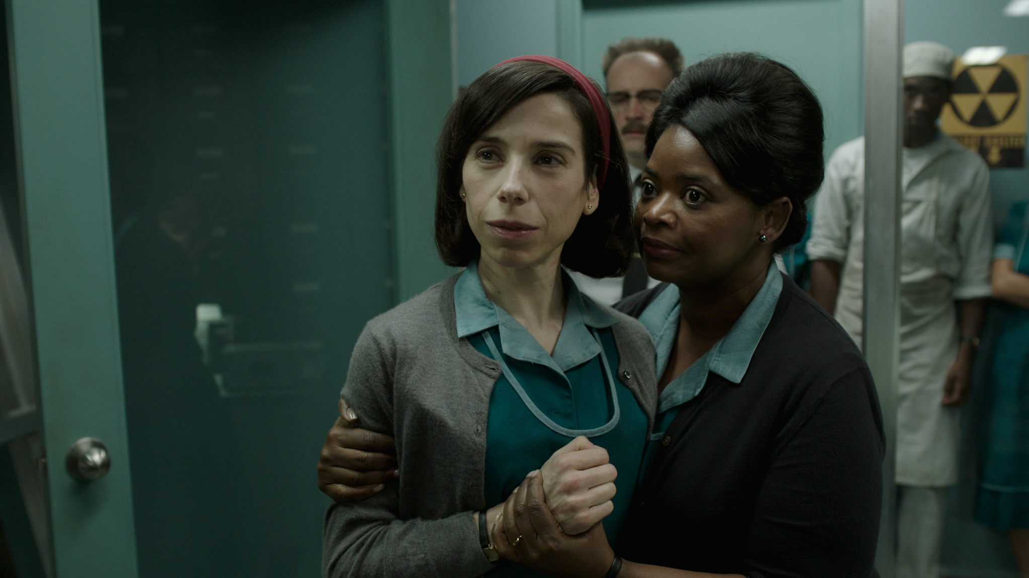 Sally Hawkins and Octavia Spencer play cleaning ladies Elisa and Zelda in <em>The Shape of Water.</em> (Twentieth Century Fox)