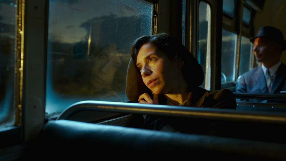 Elisa (Sally Hawkins) prepares to put in a good word for your old buddy Gill, because the wolves are at Old Gill's door, in <em>The Shape of Water</em>. (Kerry Hayes/Fox Searchlight)