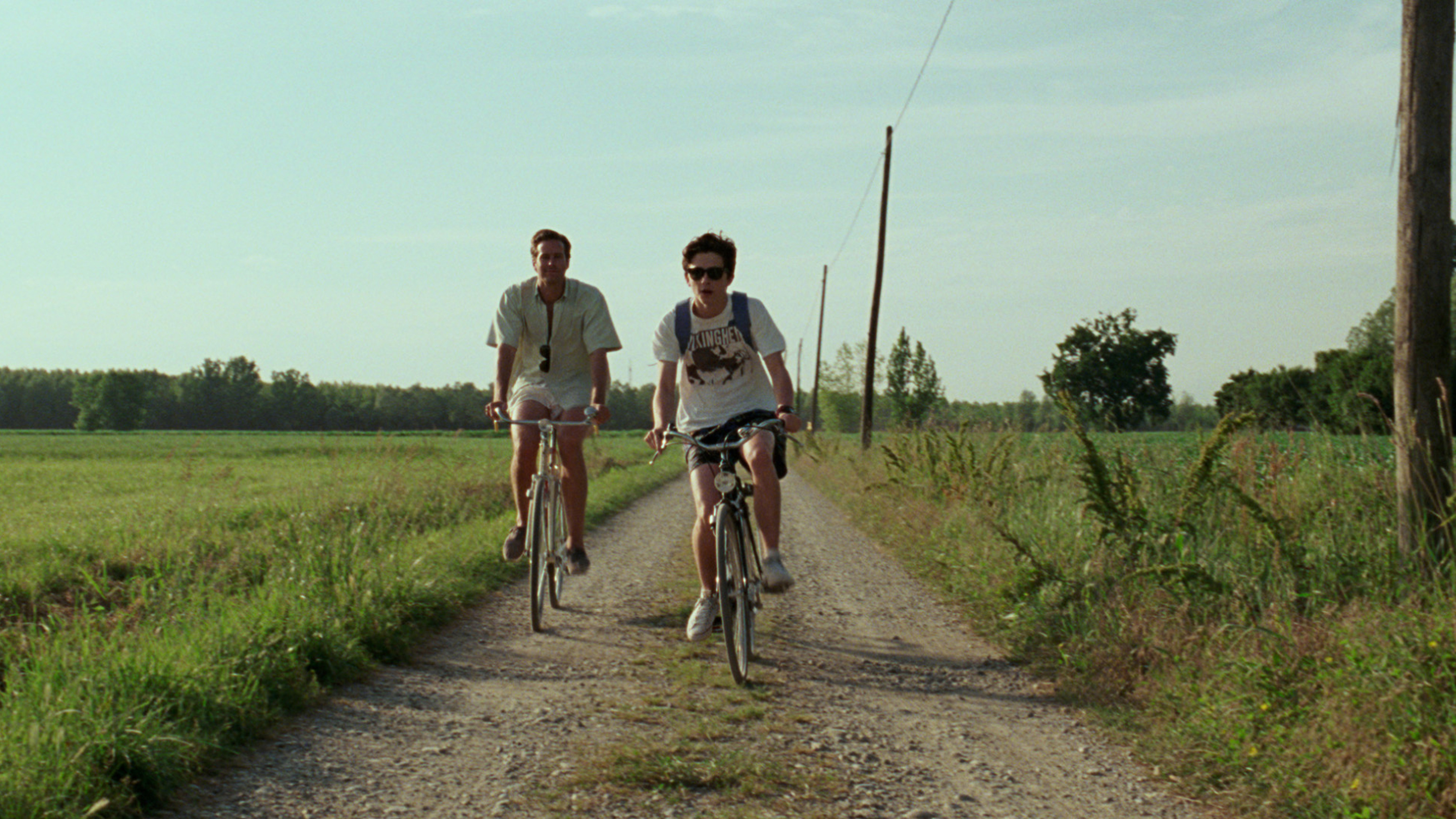 Elio (Chalamet, right) meets Oliver (Hammer) when the 24-year-old begins working for Elio's father. (Courtesy of Sony Pictures Classics)