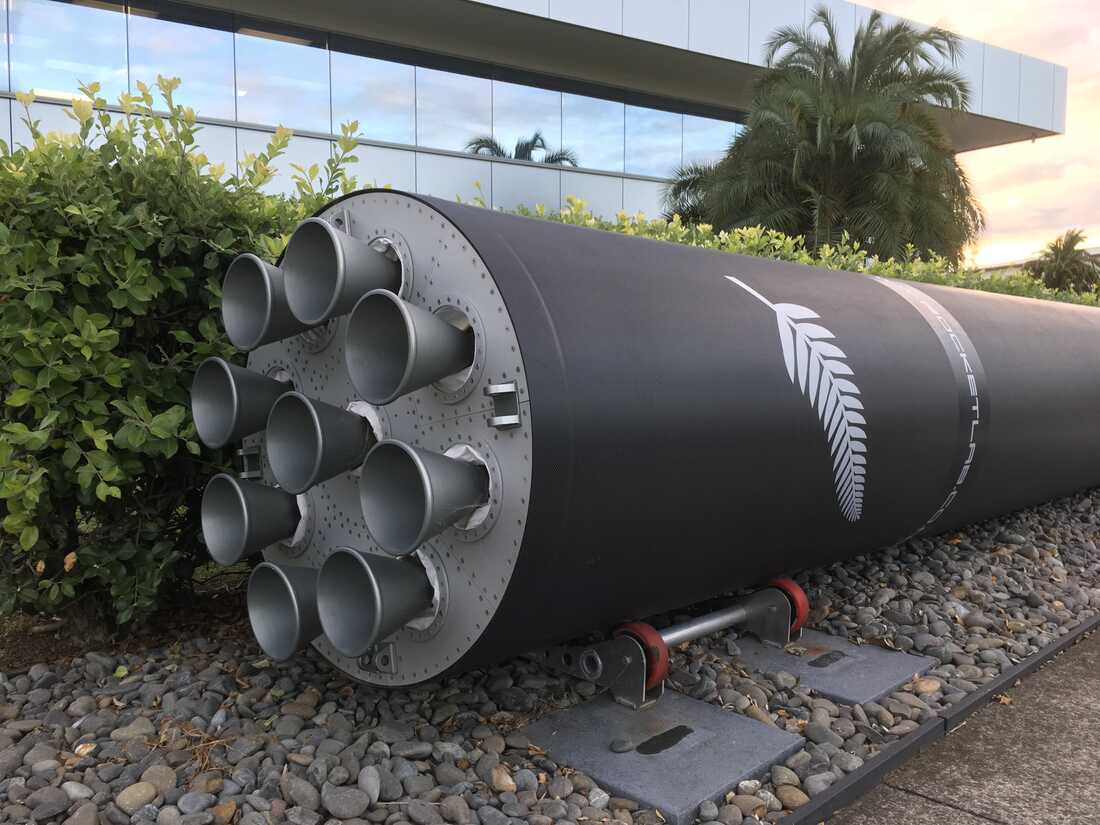A rocket from Rocket Lab in New Zealand
