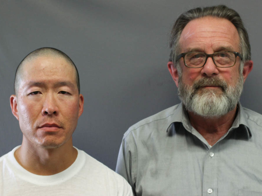 Wayne Lo (left) is serving two life sentences at a Massachusetts prison for killing two people, including Greg Gibson's (right) son, Galen. (Courtesy of StoryCorps)