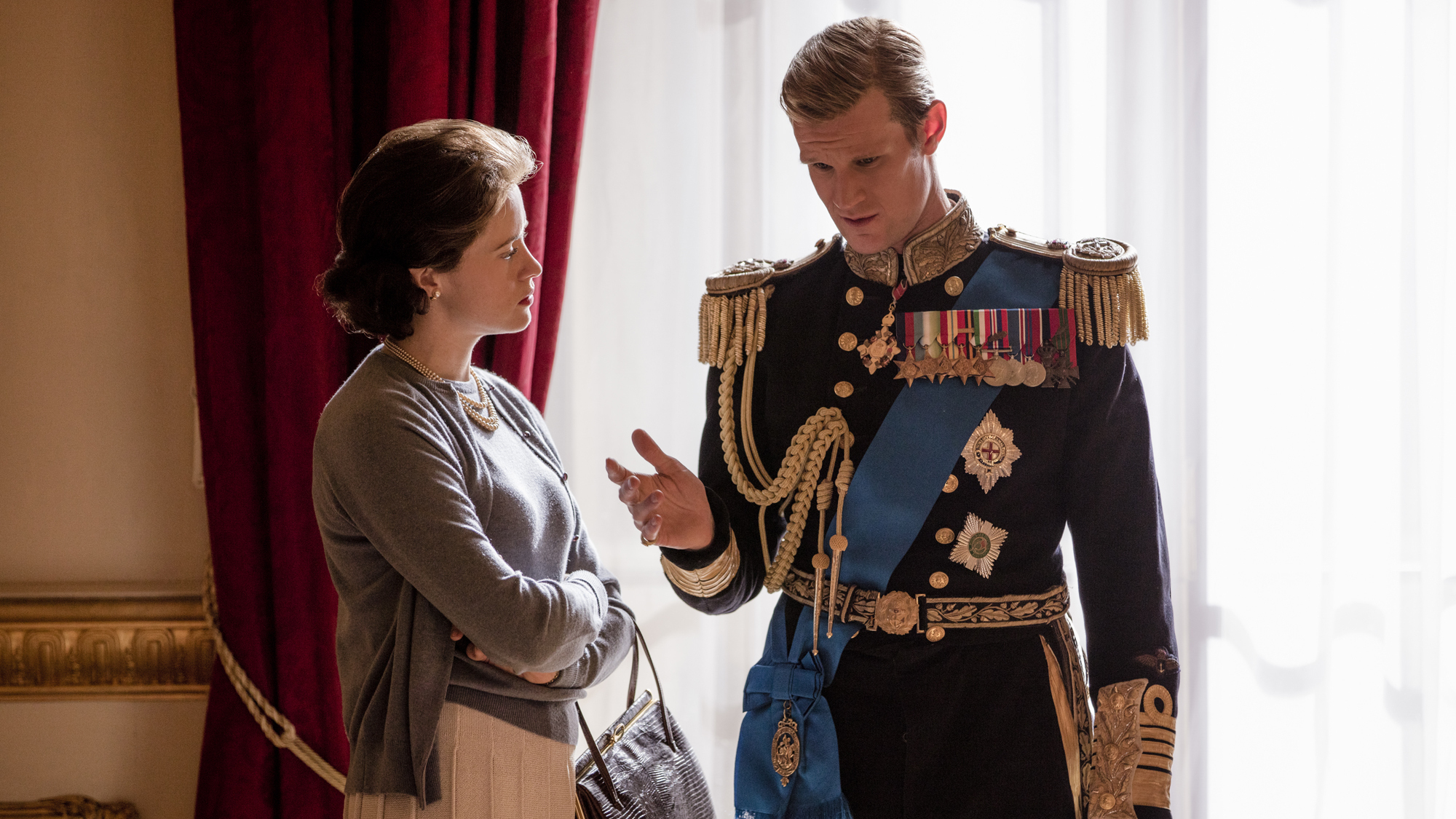 The first three episodes of <em>The Crown</em>'s new season focus on turmoil in the royal marriage between Elizabeth (Claire Foy) and her husband, Philip (Matt Smith). (Netflix)