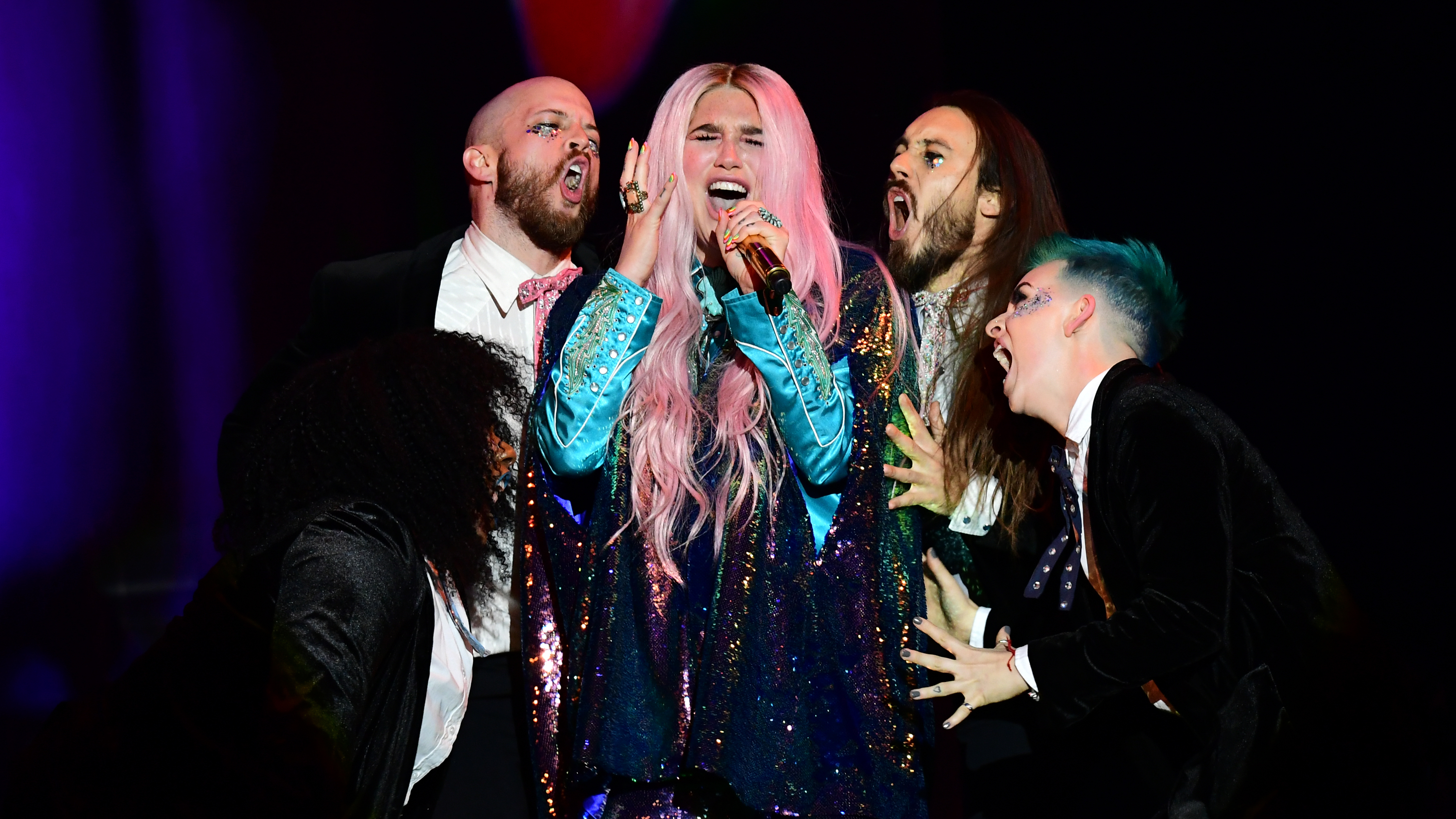 <em>Rainbow</em>, Kesha's first album since the start of her legal battle with former producer Dr. Luke in 2016 after she accused him of sexual and emotional abuse, is a document of an artist taking reclaiming her story. (PA Images via Getty Images)