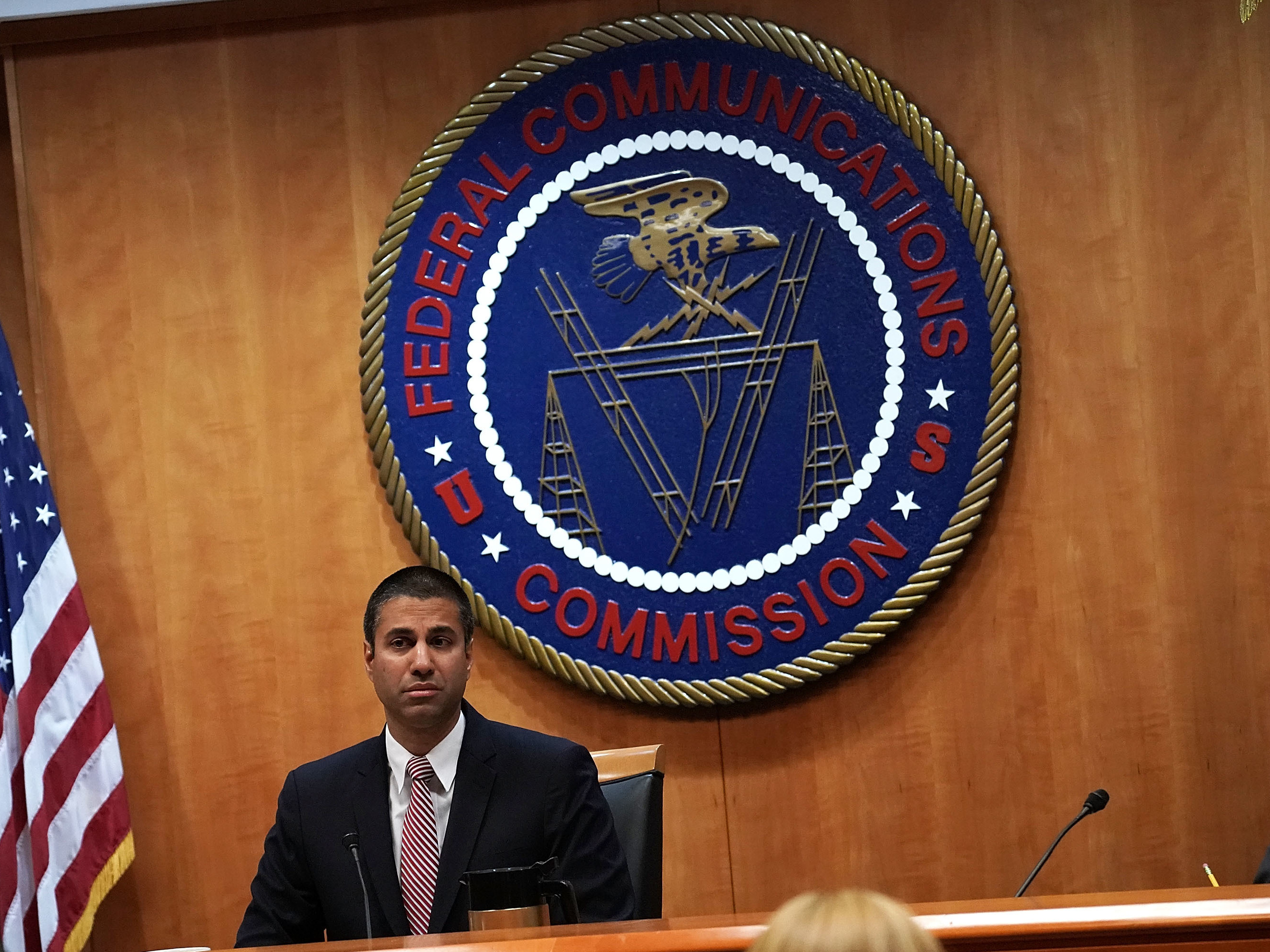 Federal Communications Commission Chairman Ajit Pai led a vote to repeal Obama-era &quot;net neutrality&quot; rules on Thursday. (Getty Images)
