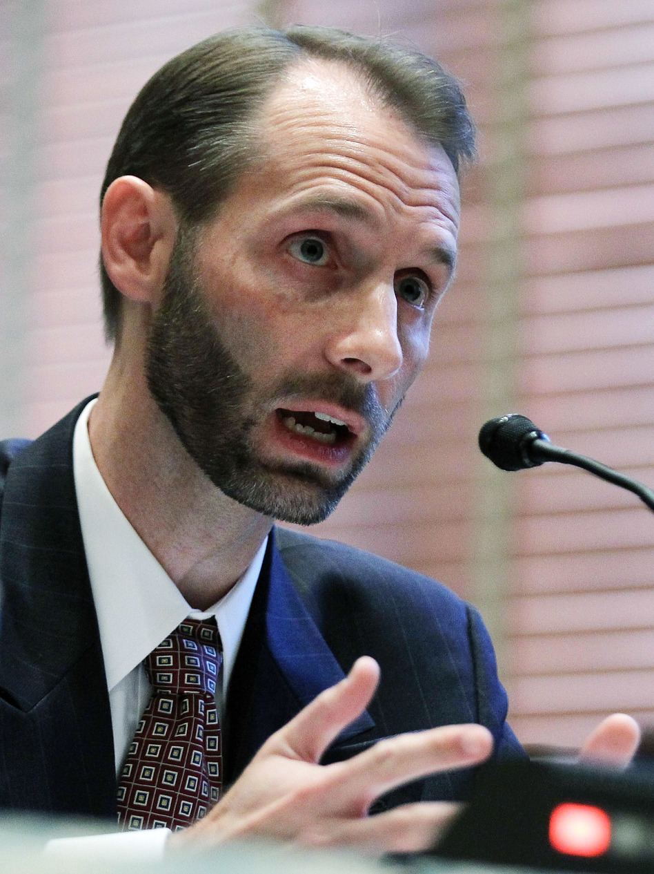 A video of Trump judicial nominee Matthew Petersen testifying on Capitol Hill went viral — for all the wrong reasons. (Alex Wong/Getty Images)