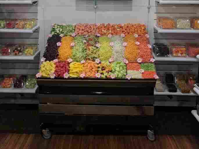 The New York Produce Show and Conference has many colorful displays.