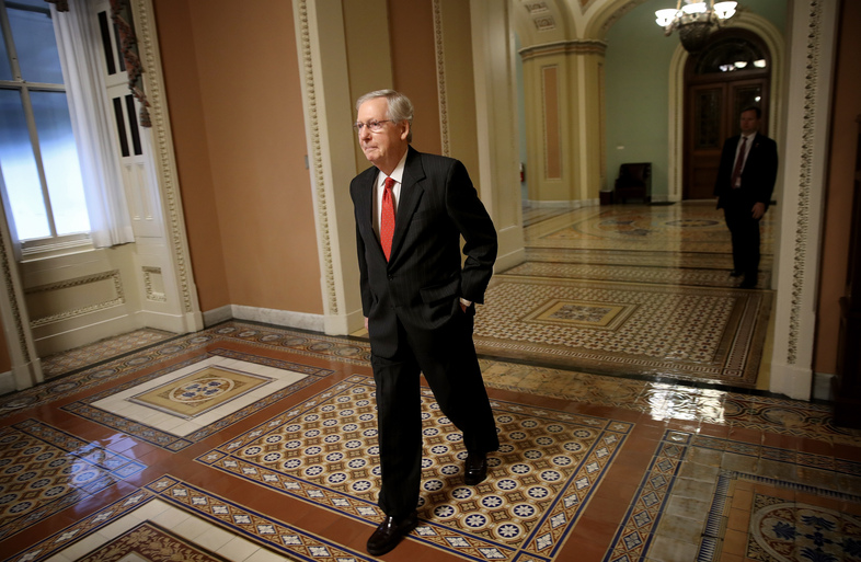 Senate Majority Leader Mitch McConnell, R-Ky., says that in 2018, he wants to focus on issues that his party could work with Democrats on. (Win McNamee/Getty Images)