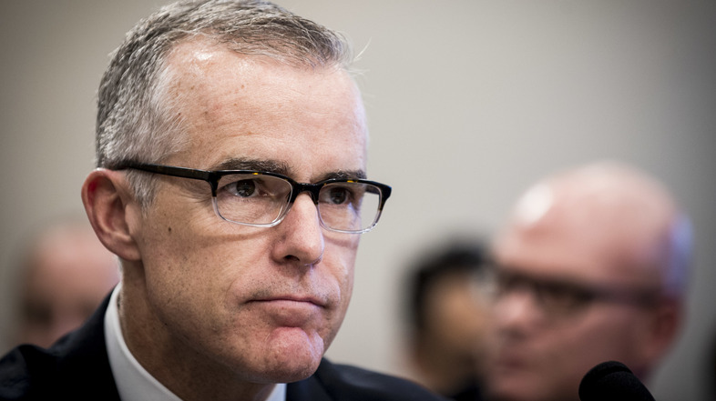 FBI Deputy Director Andrew McCabe testifying before a House Appropriations subcommittee meeting in June. (Pete Marovich/Getty Images)