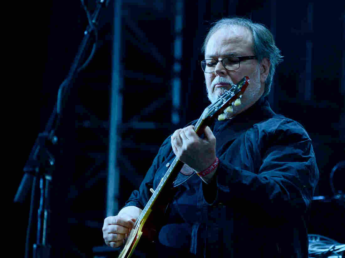 Guitarist Walter Becker of Steely Dan performs during the Coachella Valley Music & Arts Festival on April 10, 2015 in Indio, Calif.