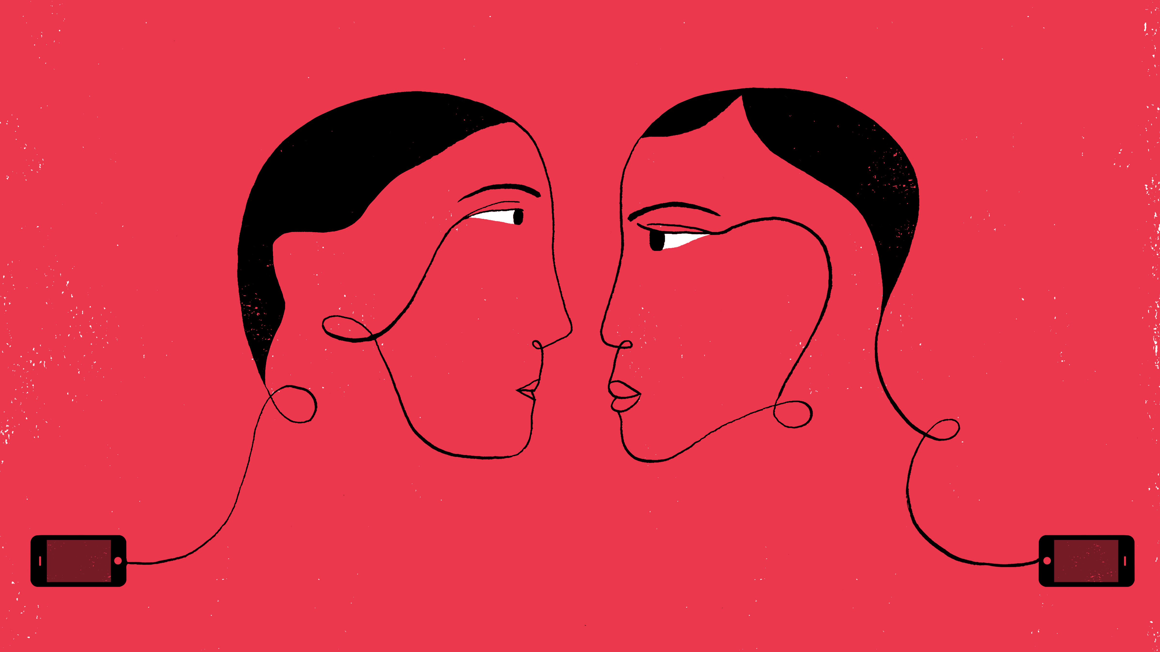 Late December through Valentine's Day is the busiest time of the year for dating apps and sites, according to Match.com. (Hanna Barczyk for NPR)