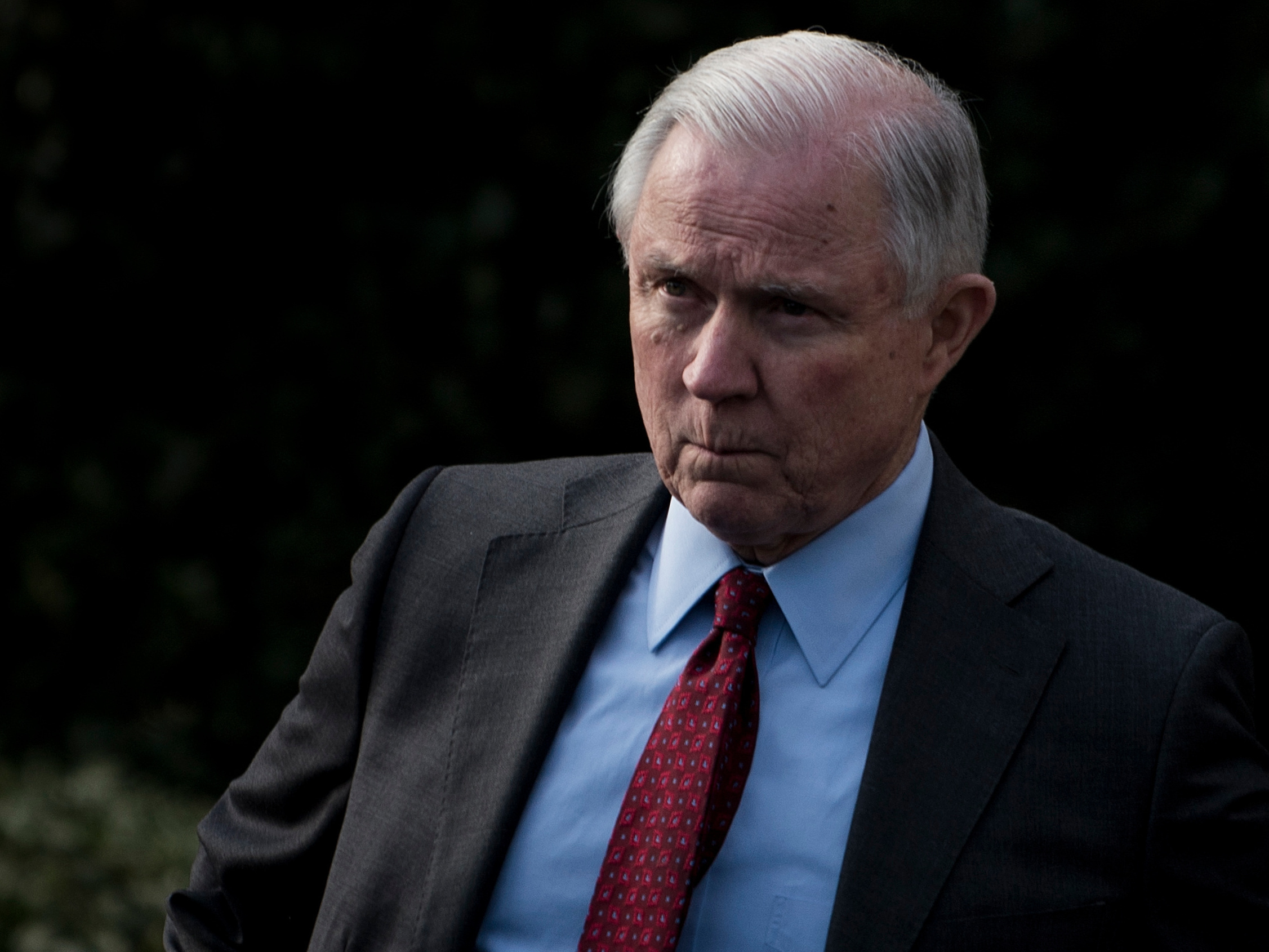 Attorney General Jeff Sessions has rescinded permissive Obama-era guidelines on marijuana, but the practical effects aren't clear for users or vendors in states where it's legal. (AFP/Getty Images)
