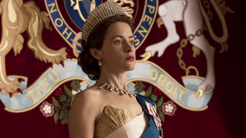 Claire Foy plays Queen Elizabeth II in the Netflix series <em>The Crown.</em> Series creator Peter Morgan says he believes the queen is &quot;naturally a shy, retiring person.&quot; (Netflix)