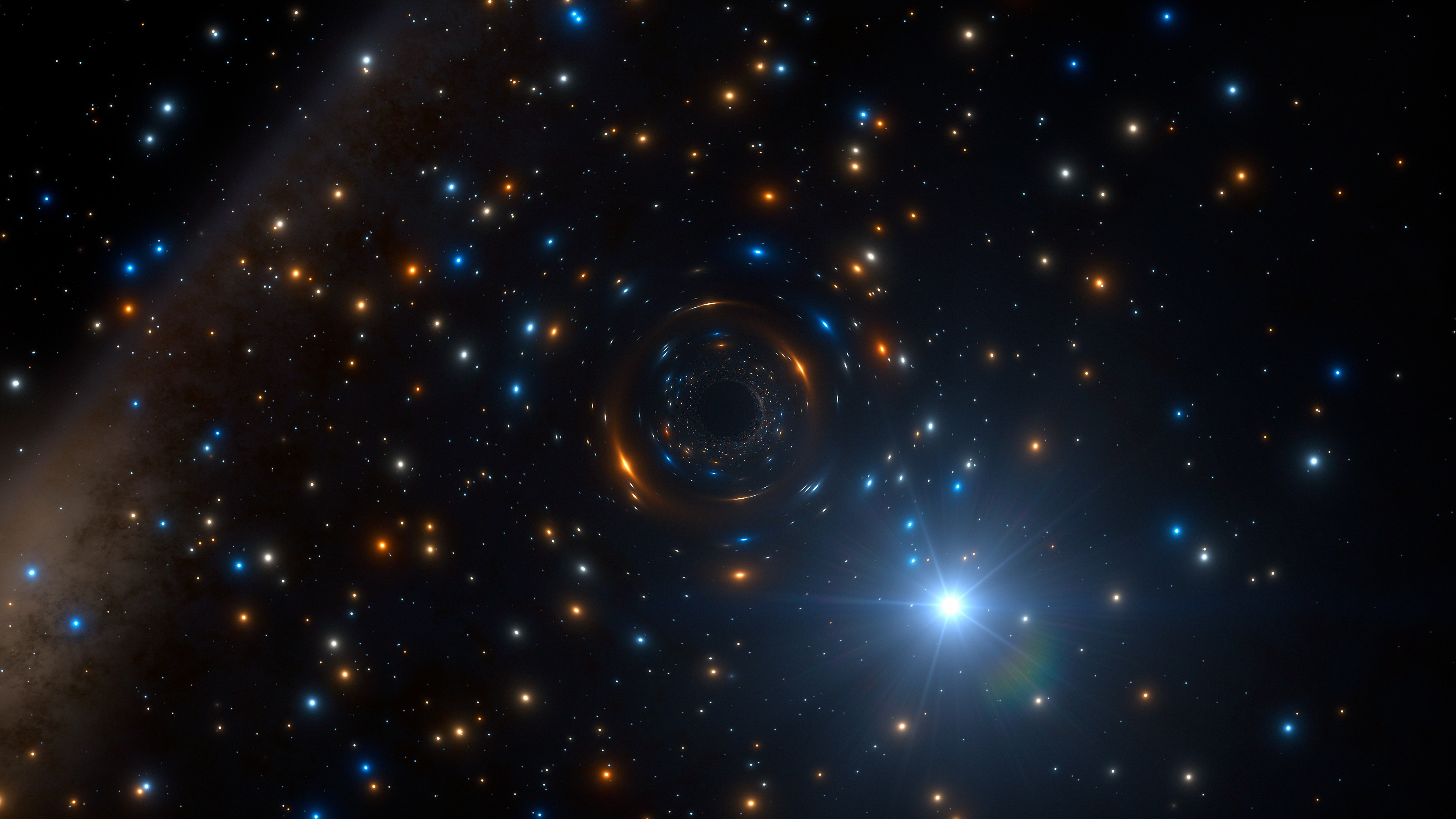 Astronomers have discovered a star, shown in an artist