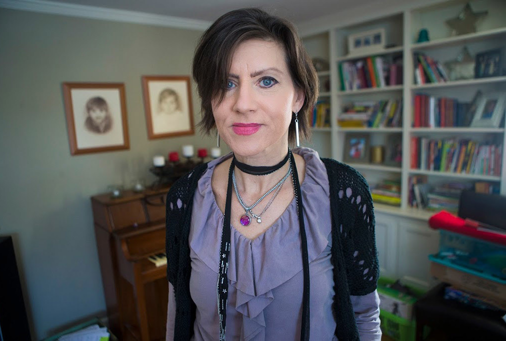 Kate Murphy felt frustrated by a lack of advice from doctors on how to use medical marijuana to mitigate side effects from her cancer treatment. (Jesse Costa/WBUR)
