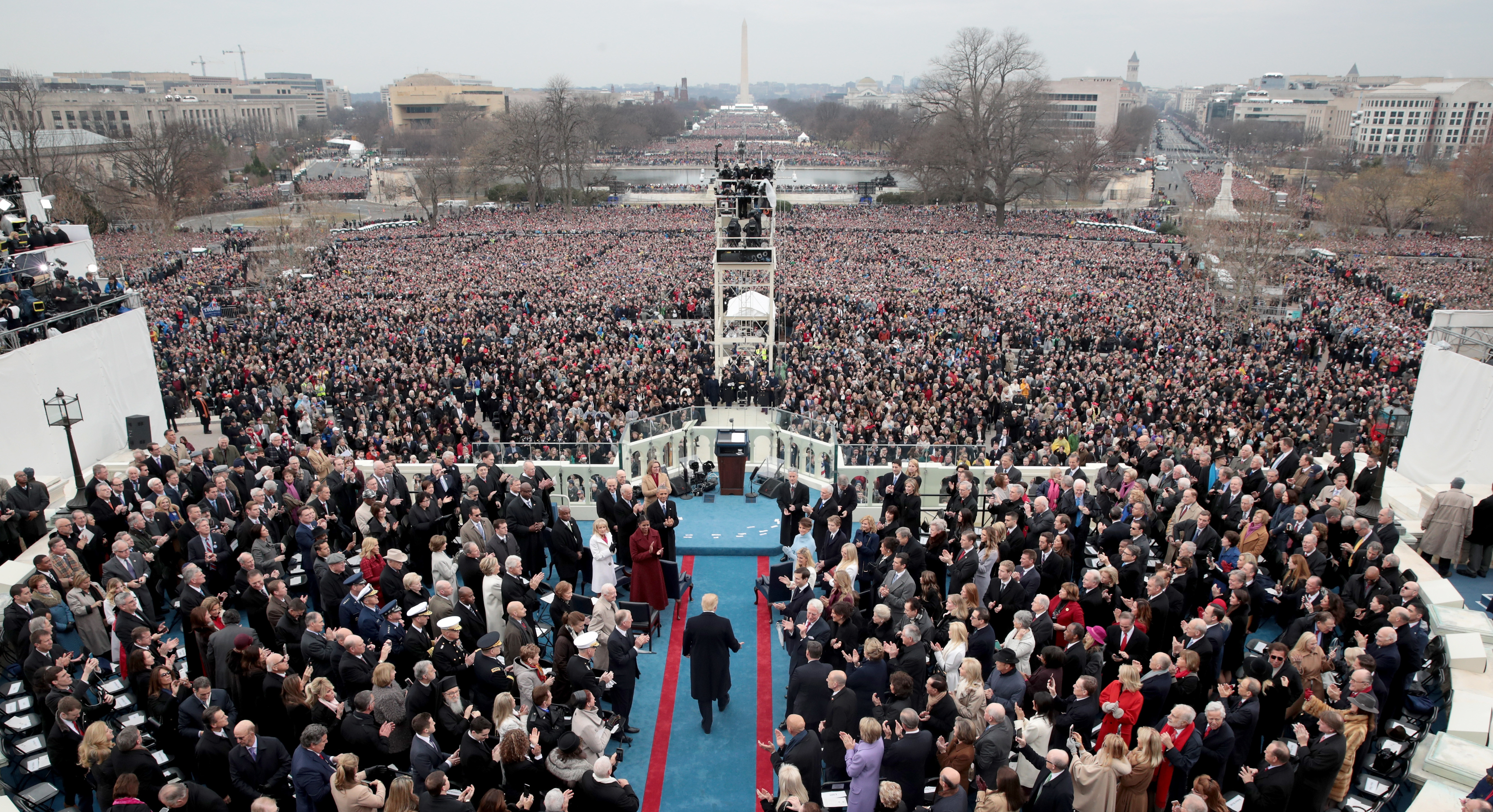 Saturday marks the first anniversary of President Trump's inauguration. (Getty Images)