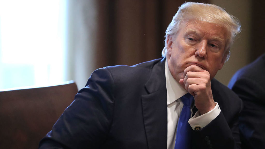 President Trump presides over a meeting about immigration with Republican and Democratic members of Congress earlier this month. (Getty Images)