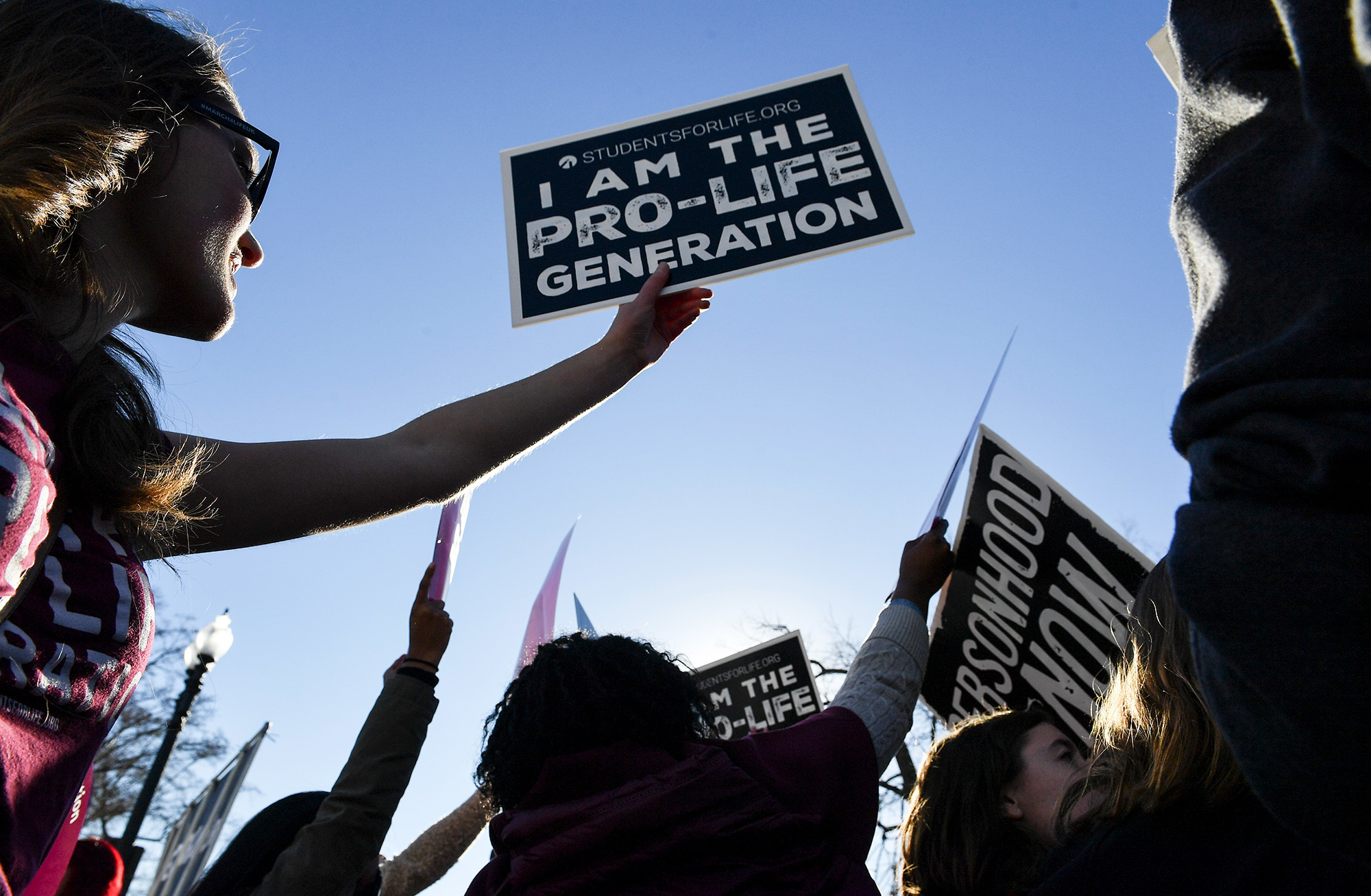 Opponents of abortion rights rallied outside the U.S. Supreme Court during The March for Life on Friday in Washington, D.C. (The Washington Post/Getty Images)