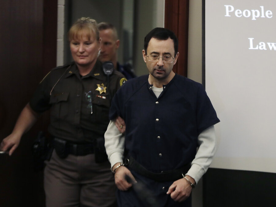 nassar gets up to 175 years in prison michigan state president larry nassar letter