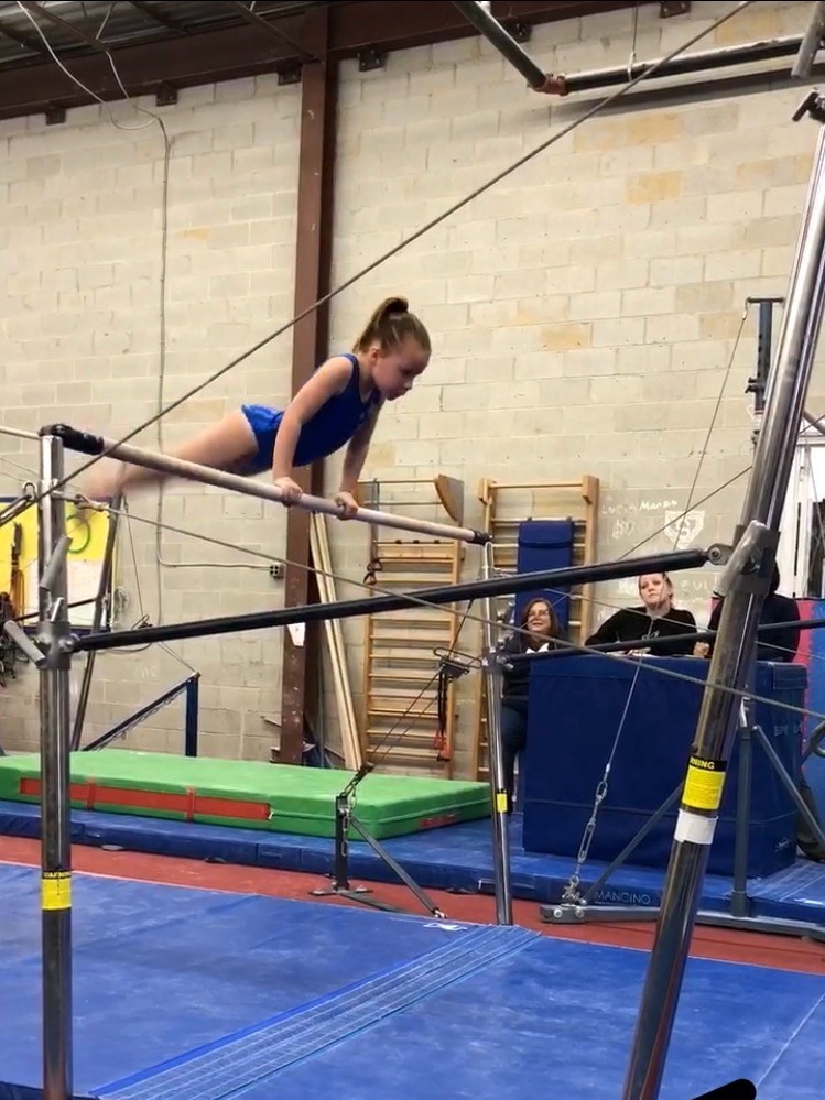 Eight-year-old Adele at Silver Stars in Maryland. &quot;Gymnastics is her life,&quot; her mother Lowrey Redmond says. (Courtesy of Lowrey Redmond)