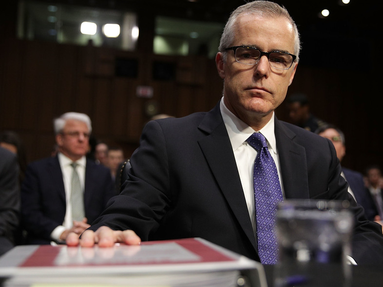 FBI Deputy Director Andrew McCabe was expected to retire in early 2018 after he hit a time-in-service milestone and could begin collecting his pension. (Alex Wong/Getty Images)