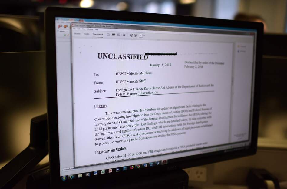 The Republican memo released by Congress alleges improper surveillance against President Trump's 2016 campaign. (Eric Baradat/AFP/Getty Images)