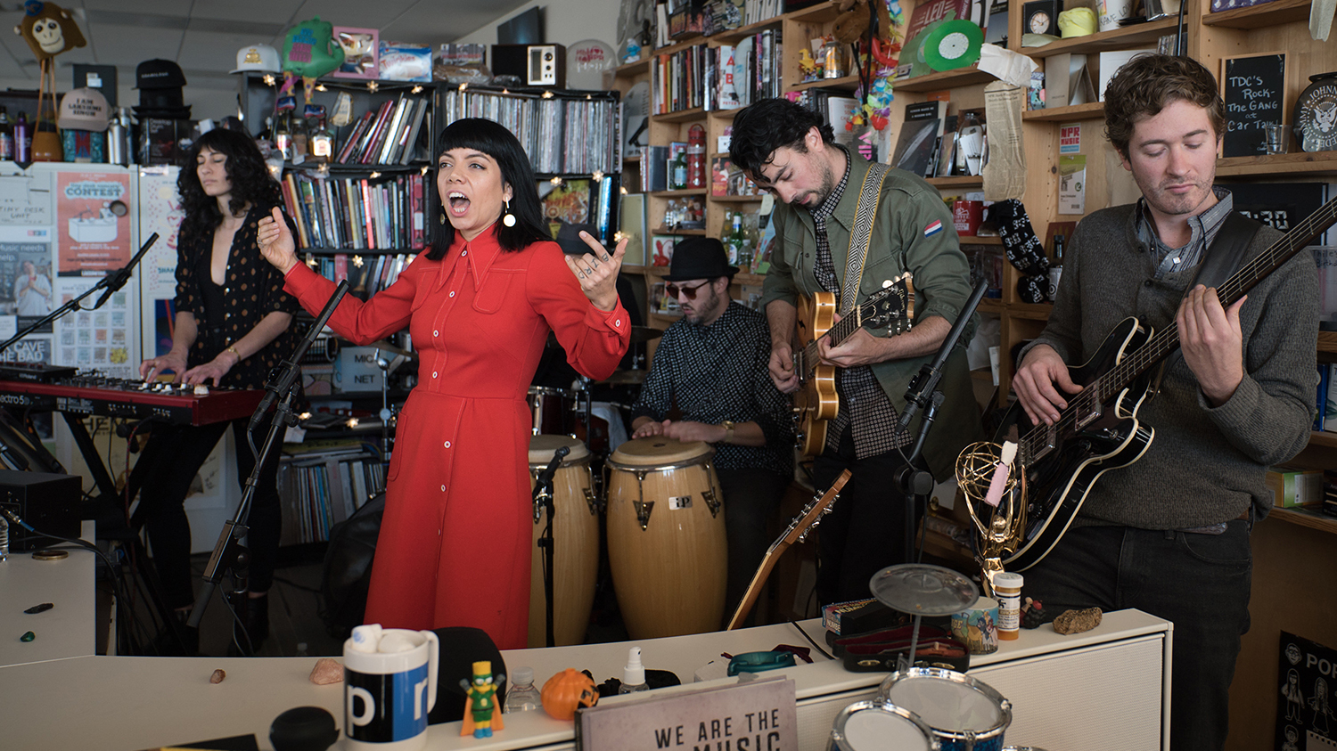Hurray For the Riff Raff performs a Tiny Desk Concert on Nov. 20, 2017 (Claire Harbage/NPR). (NPR)