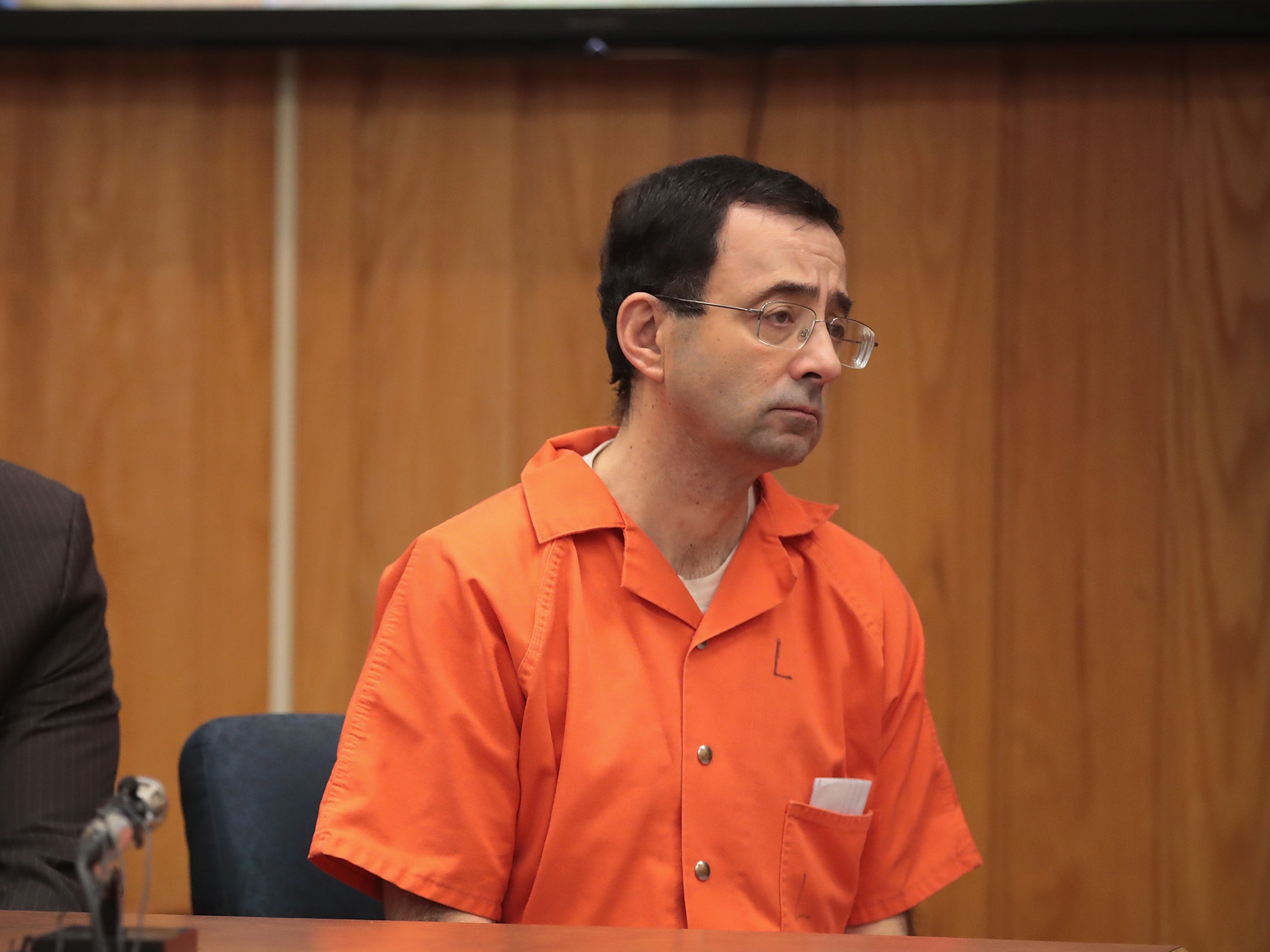 Larry Nassar was handed a 40-125-year prison term in Eaton County Circuit Court on Monday. (Getty Images)
