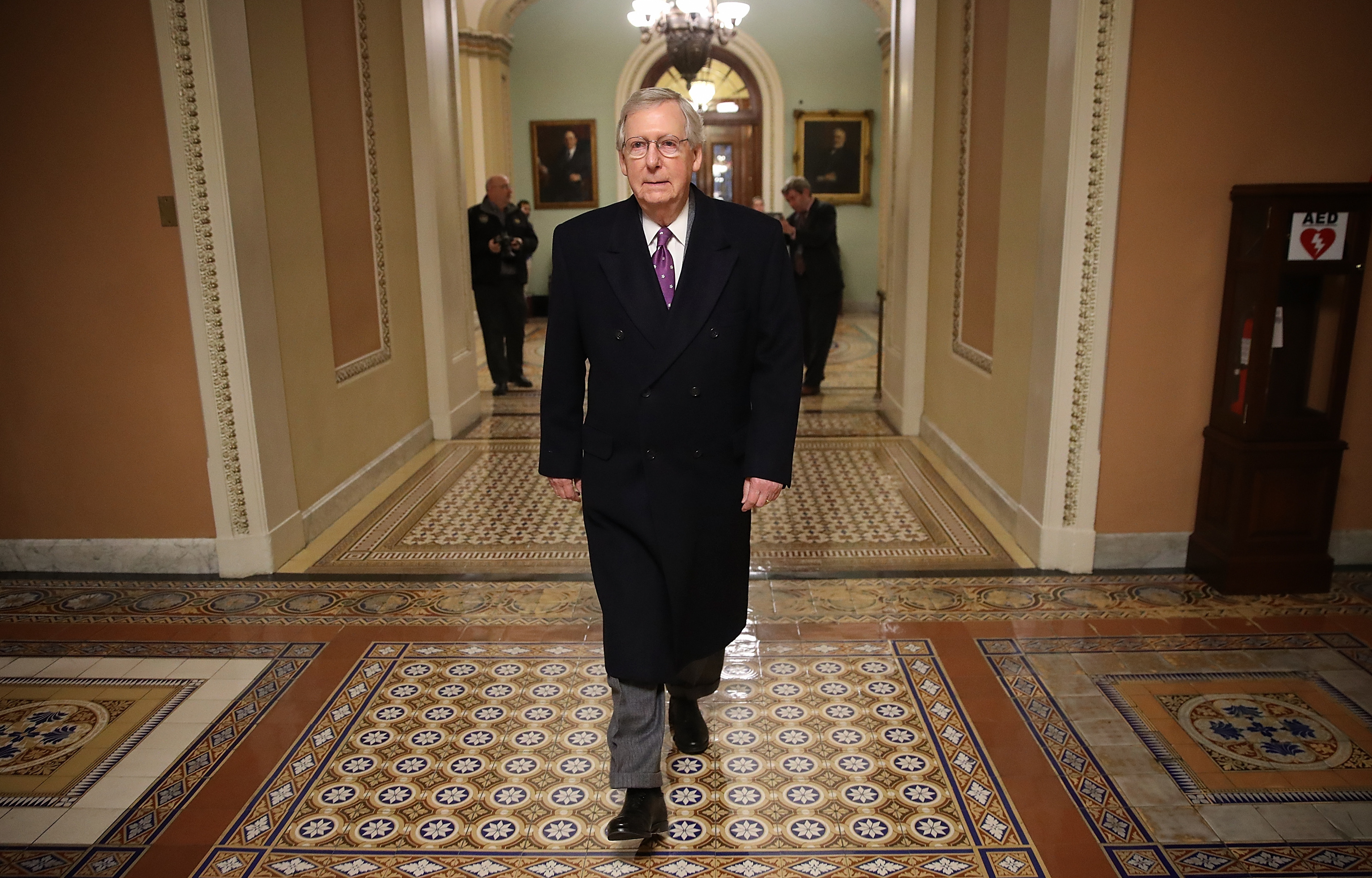 Led by Senate Majority Leader Mitch McConnell, R-Ky., senators are beginning debate on immigration legislation on Monday. It's anyone's guess what the outcome will be. (Getty Images)