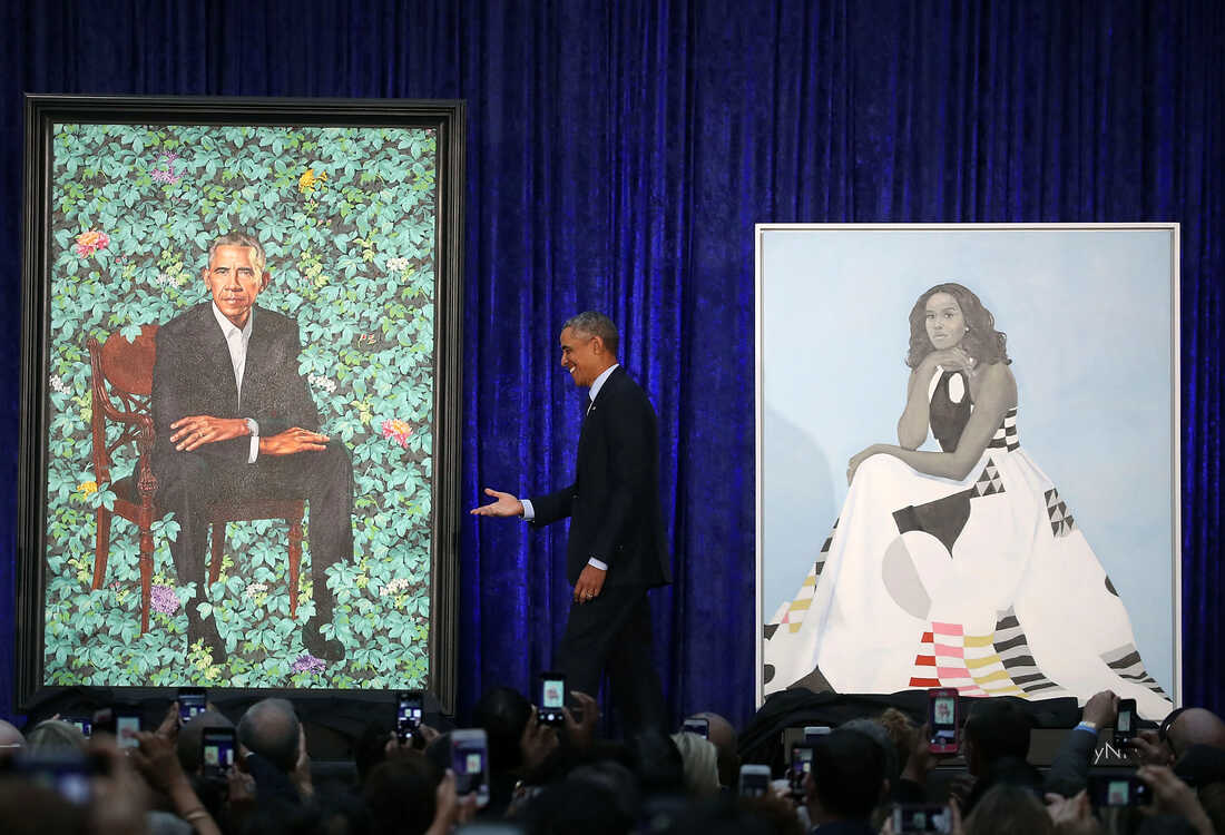 Obama And His Wife Paint By Numbers - Numeral Paint Kit