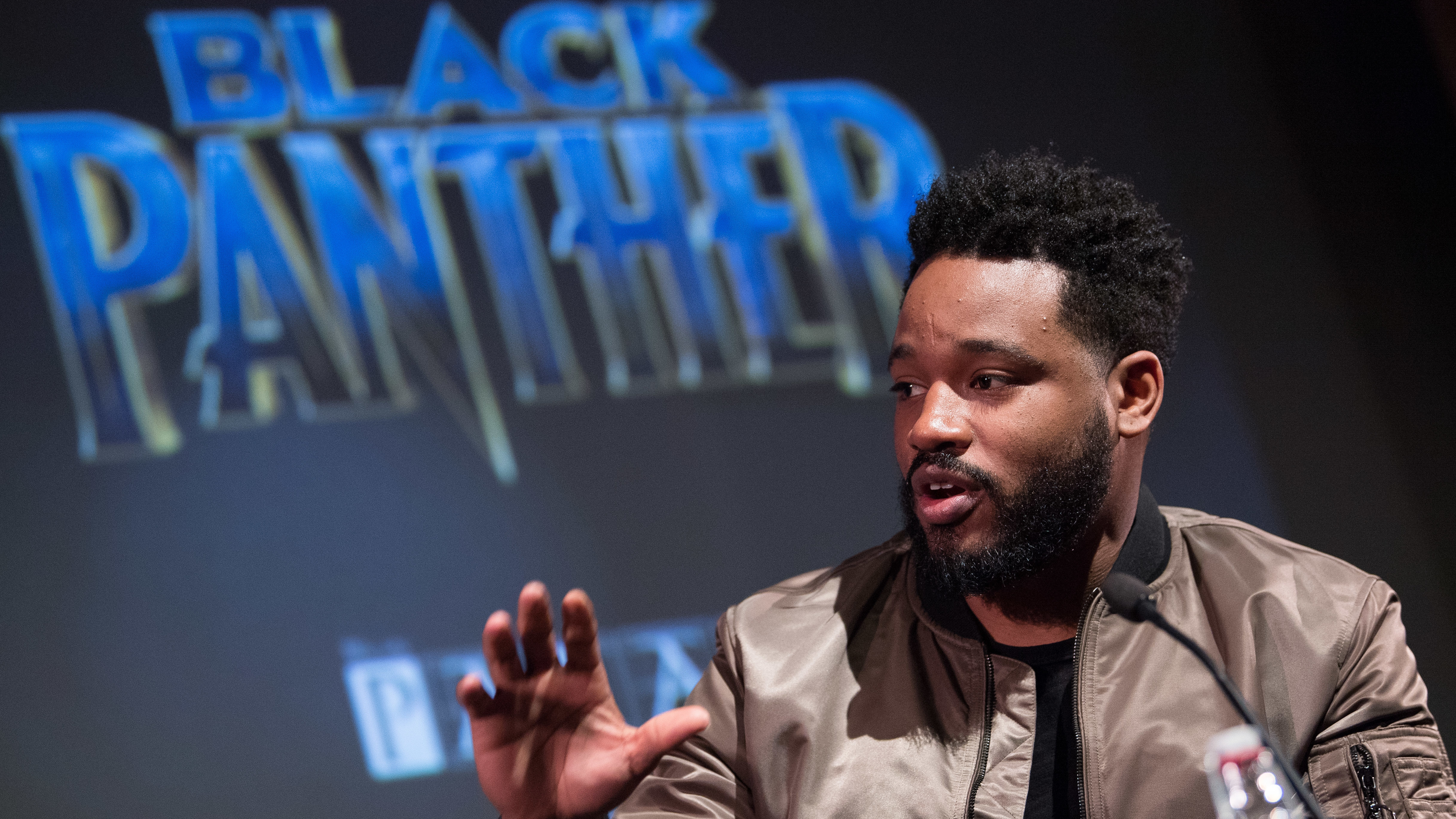 Director Ryan Coogler attends the <em>Black Panther</em> BFI preview screening on February 9, 2018 in London, England. (Getty Images)