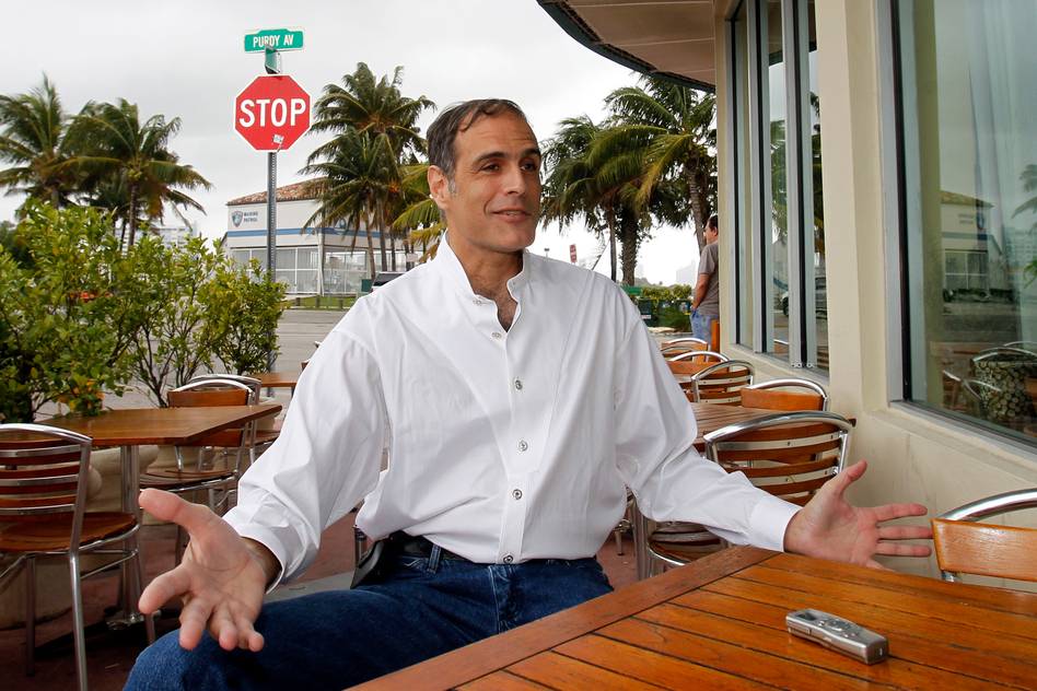 Fane Lozman will make his second appearance before the Supreme Court. This time he has sued the city of Riviera Beach for his arrest at a City Council meeting where he refused to stop talking about government corruption. (Alan Diaz/AP)