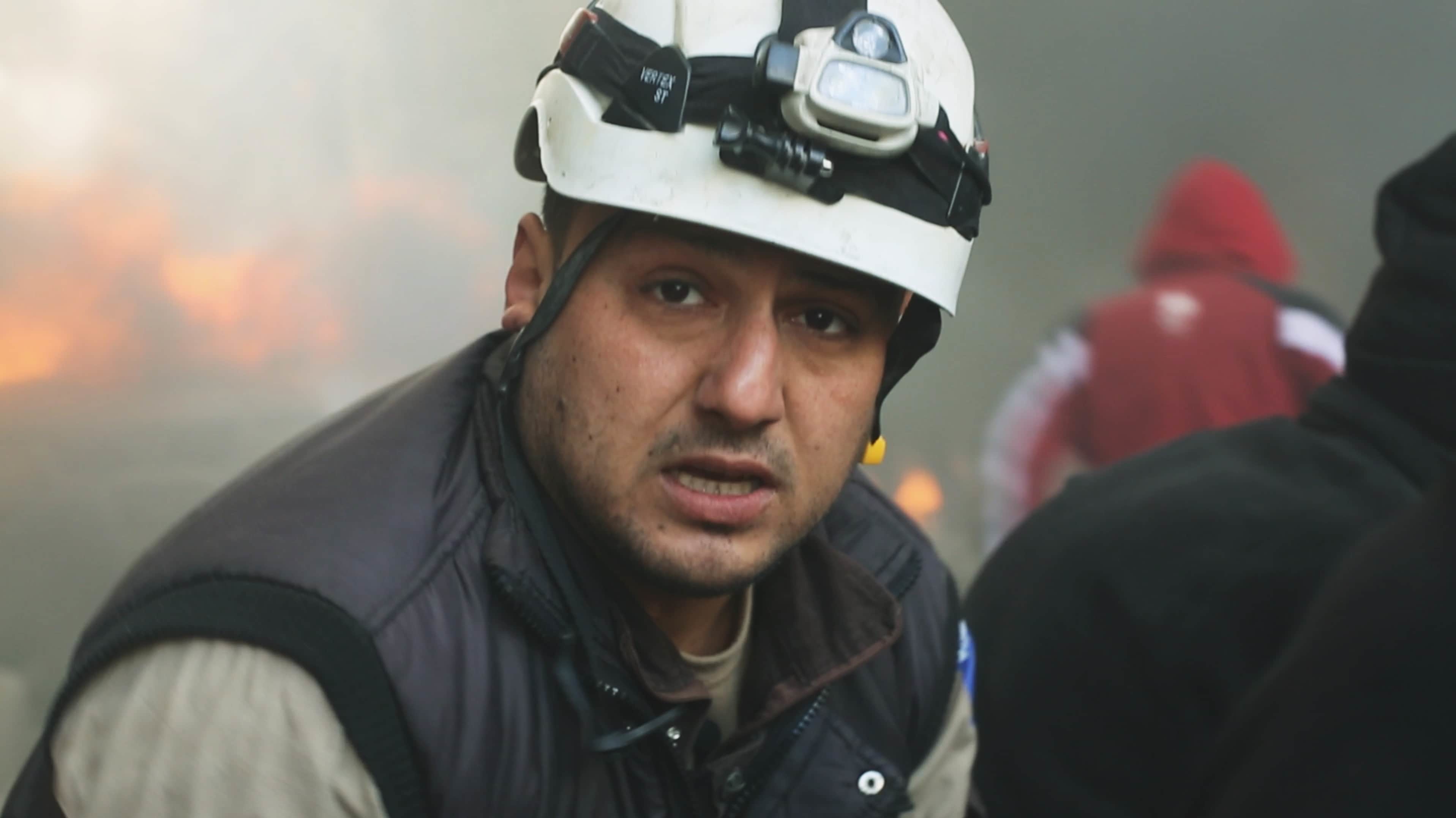 White Helmet Khaled Omar Harrah was killed during an airstrike in 2016. He's part of a group of volunteer rescue workers featured in the documentary <em>Last Men in</em> Aleppo (available on Netflix)<em>.</em> (Courtesy of Grasshopper Film)