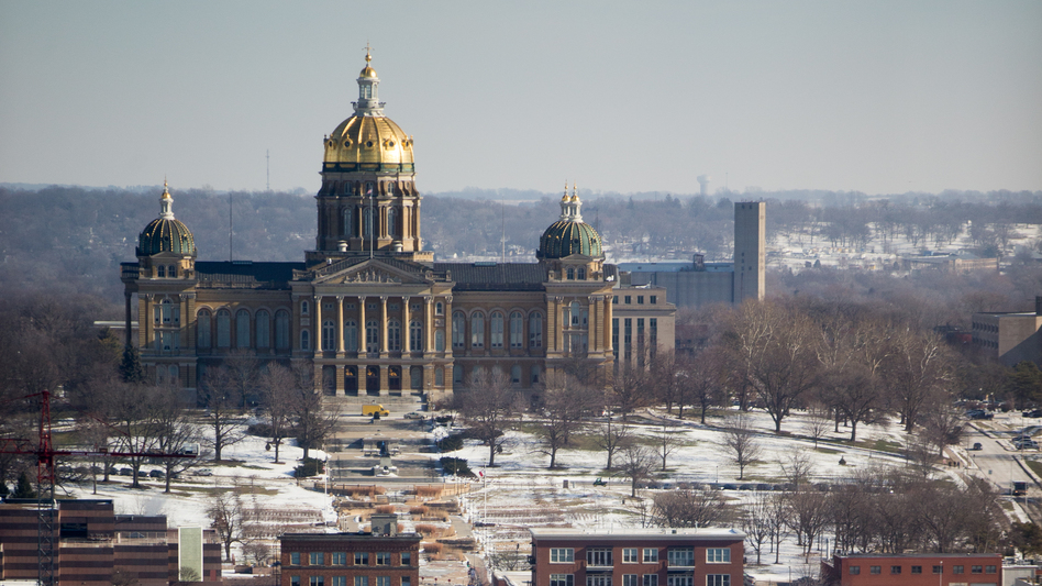 A Senate committee at the Iowa State Capitol was considering a bill that would have removed the permit requirement to obtain and carry weapons, but the chairperson now says it's a bad time for that legislation. (Andrew Harnik/AP)