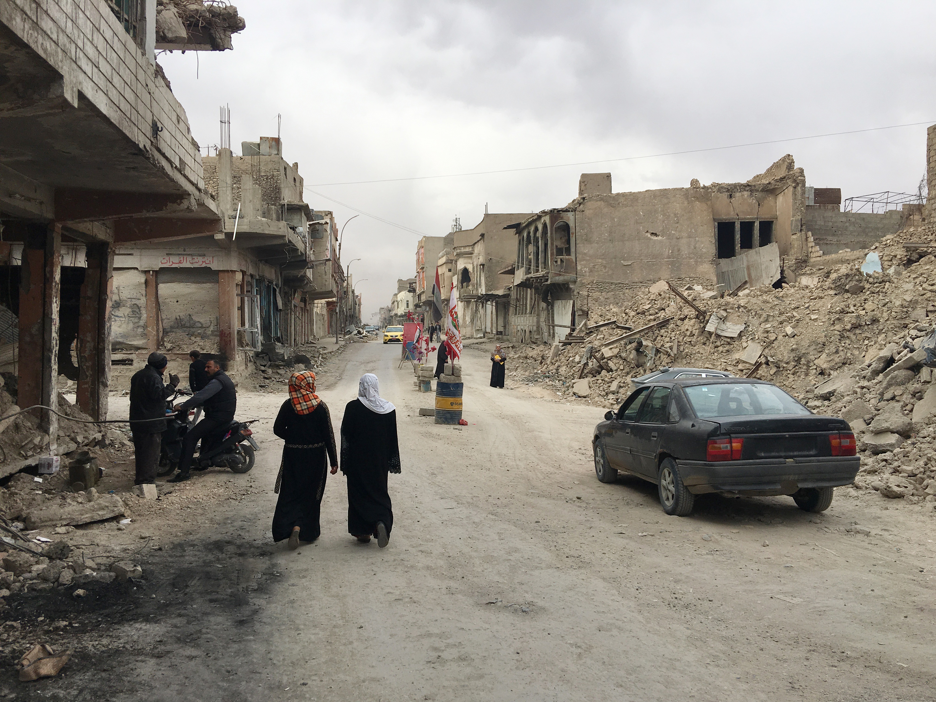More than eight months after the battle ended the government hasn't restored electricity or running water in Mosul's Old City. Hundreds of residents with nowhere else to go have come back to try to live in their damaged houses. (NPR)