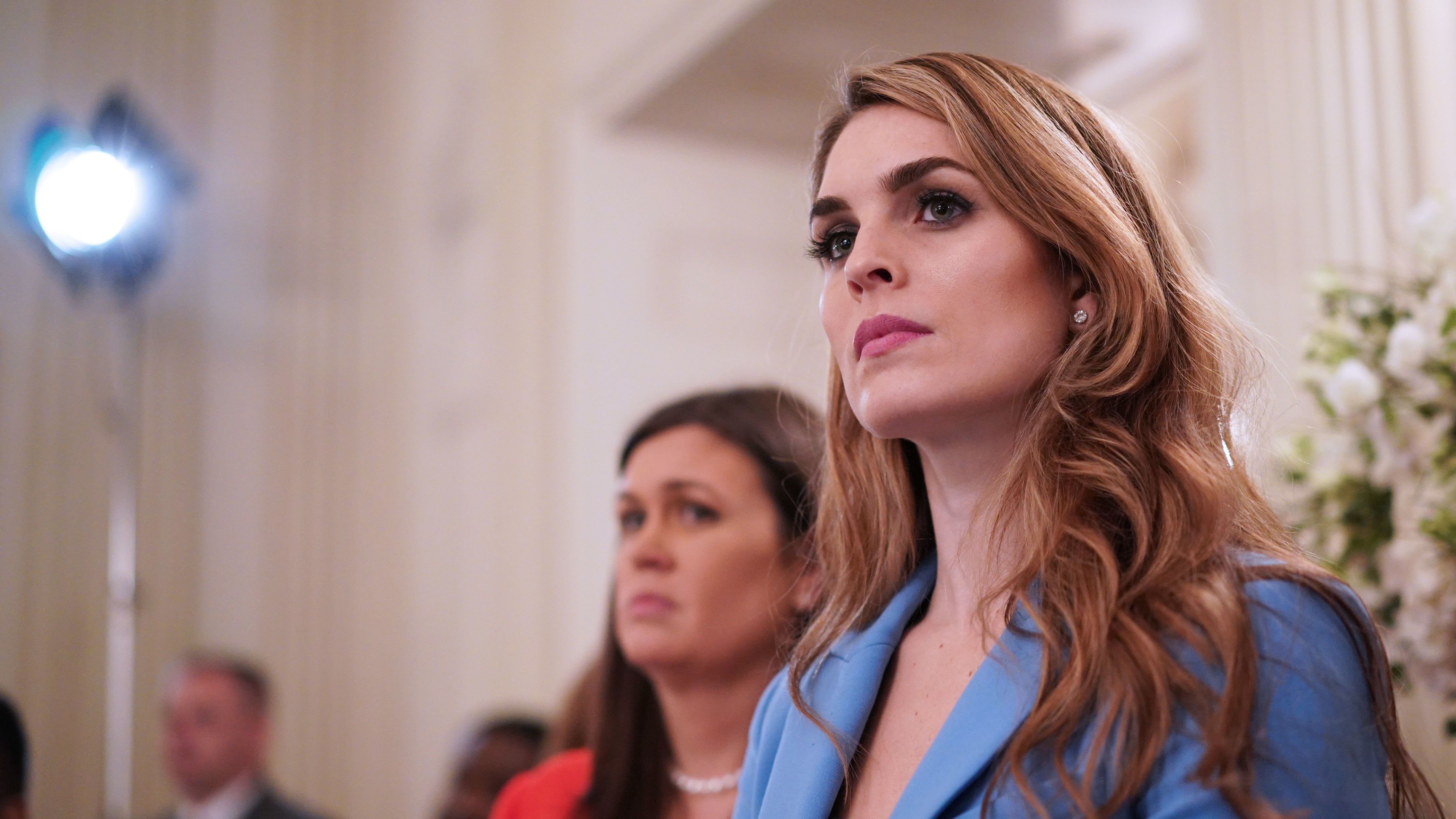White House communications director Hope Hicks is resigning, the White House announced on Wednesday. (AFP/Getty Images)
