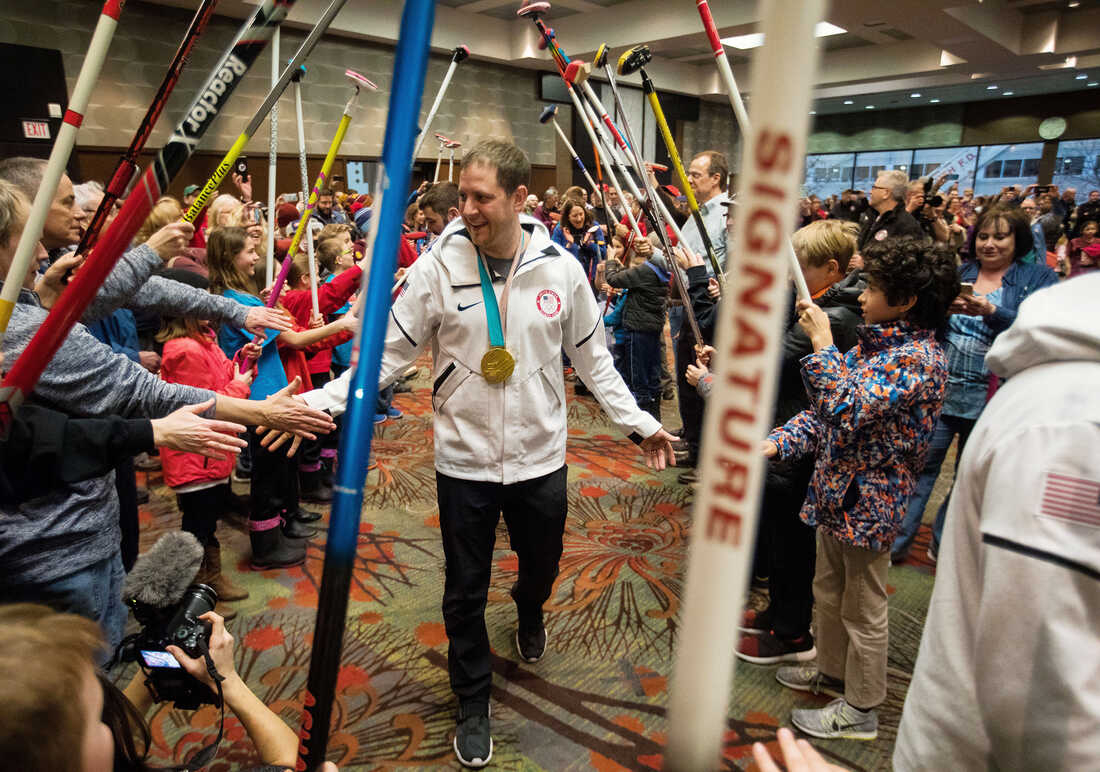 Sweet Redemption As Men S Curling Team Brings Olympic Gold Home To Duluth The Torch Npr