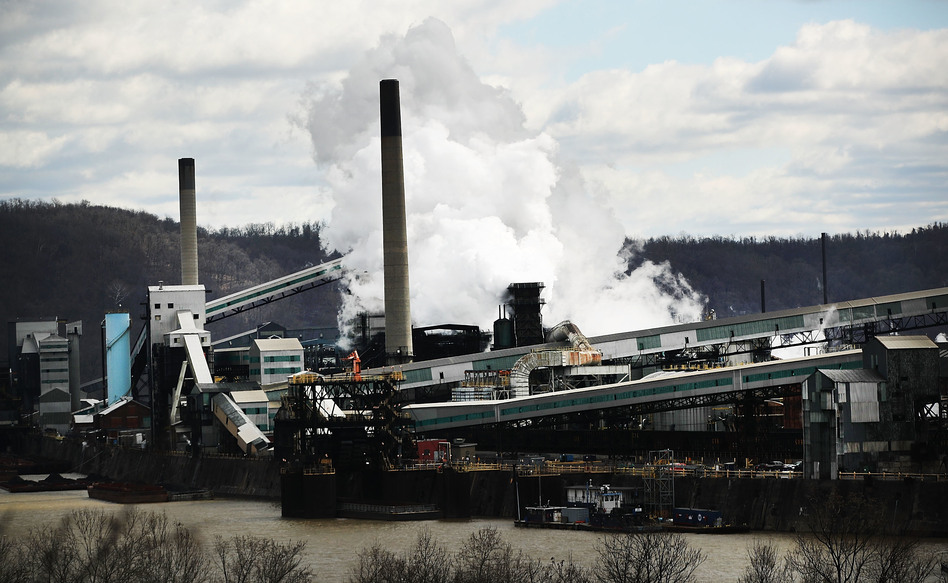A United States Steel Corp. plant in Clairton, Pa. President Trump's plan to place tariffs on steel and aluminum imports has sparked fears of a trade war. (Spencer Platt/Getty Images)