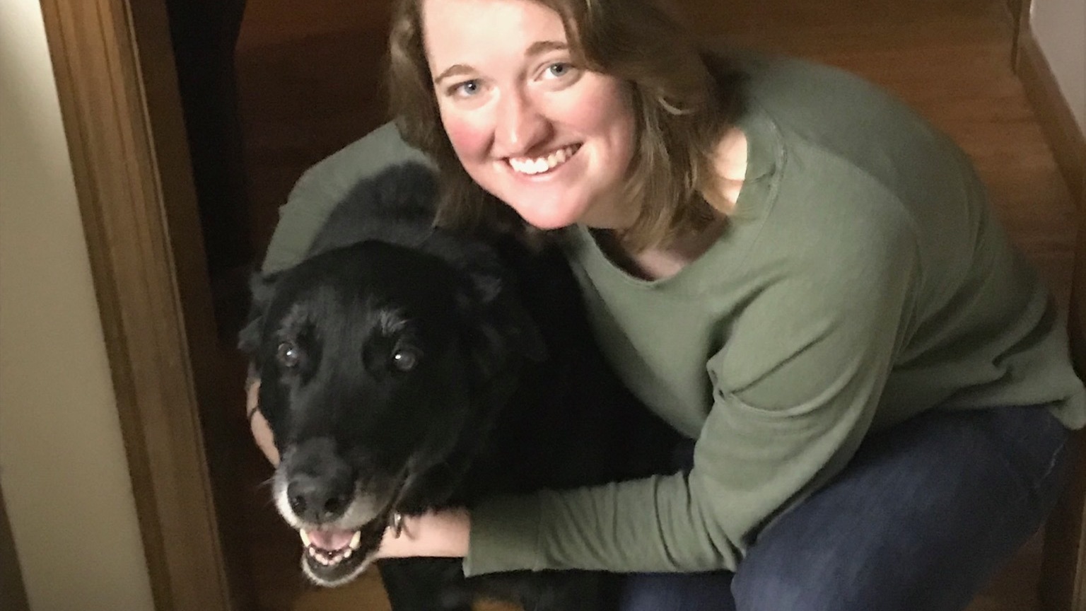 Carly was finally reunited with her dog Abby at home in Apollo, Pa., last month. Carly attends college at Miami University in Ohio and has two jobs, so she couldn't get back to see Abby right away.