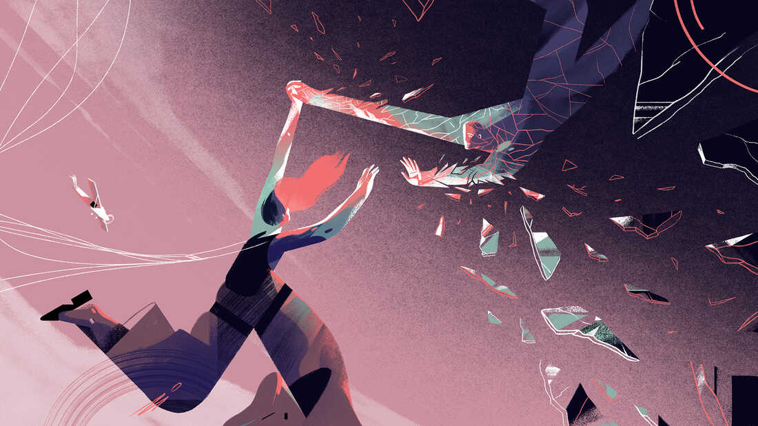 The first episode of this season's Invisibilia podcast explores how people cope when something happens that fundamentally shifts how they view themselves. The author's mother decided to try skydiving.