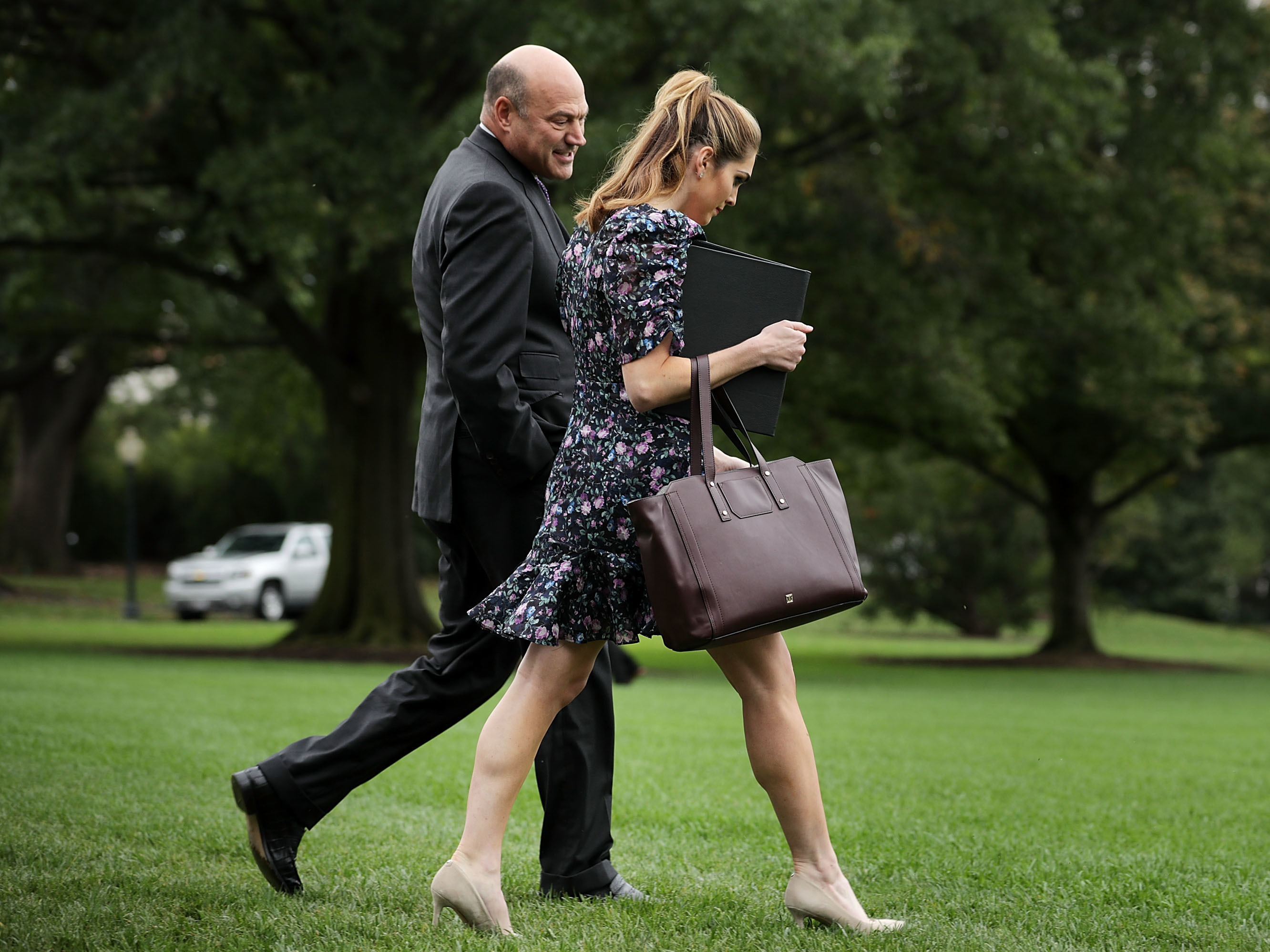 White House economic adviser Gary Cohn and communications director Hope Hicks have both announced they are leaving the Trump administration in the coming weeks. (Getty Images)