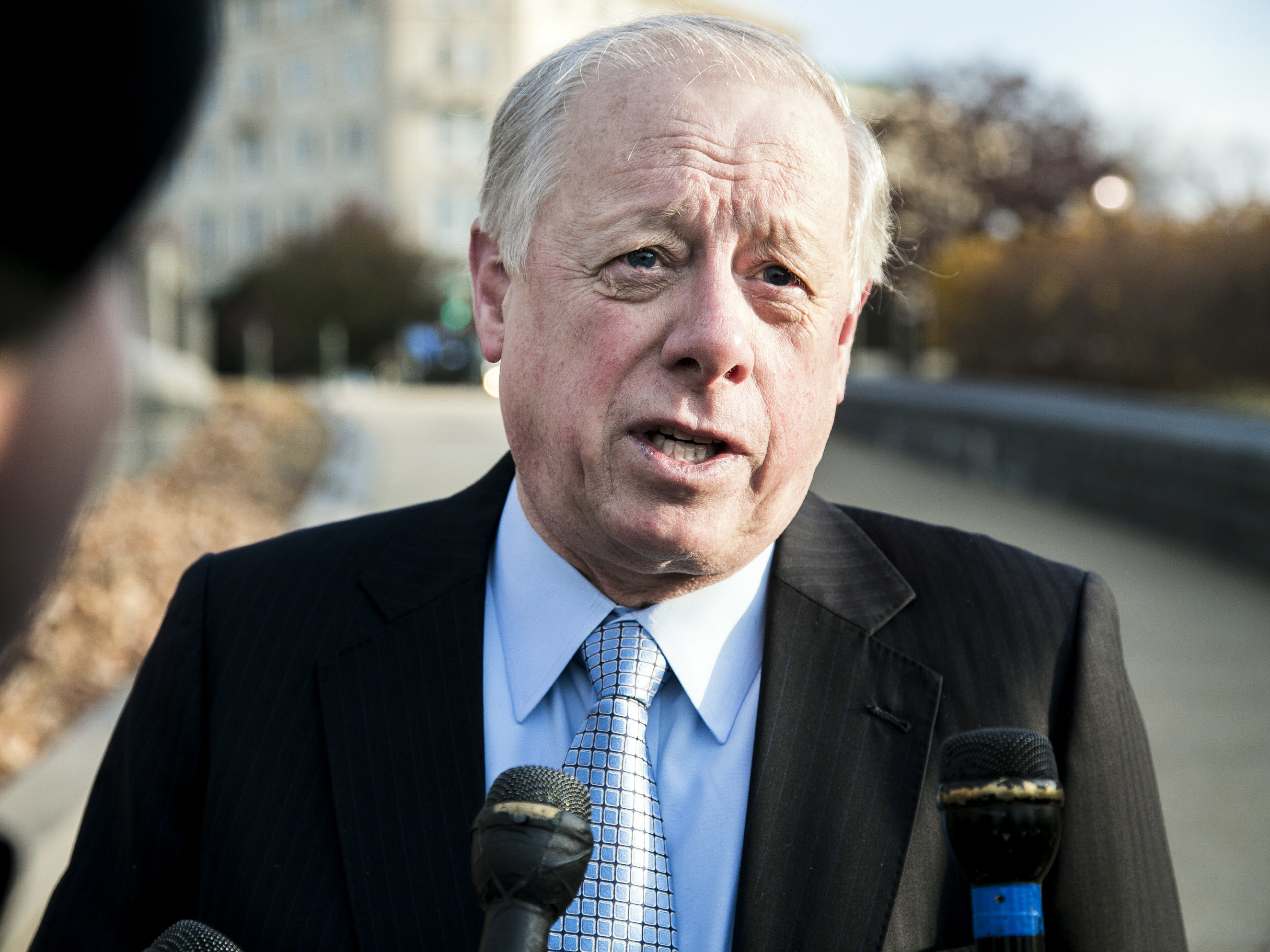 Phil Bredesen, the former Democratic governor of Tennessee, is running for the seat now held by Republican Sen. Bob Corker. Bredesen's campaign contacted the FBI on Thursday about a potential breach of its system. (Bloomberg via Getty Images)