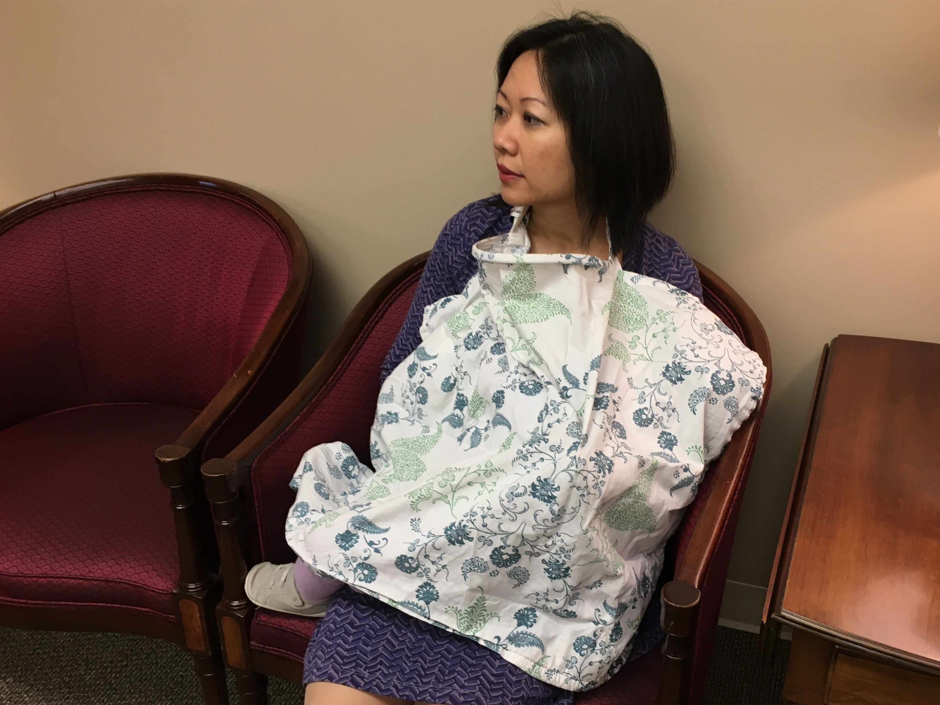 Virginia Del. Kathy Tran often brings her baby to work and has breastfed on the House floor in Richmond. (NPR)