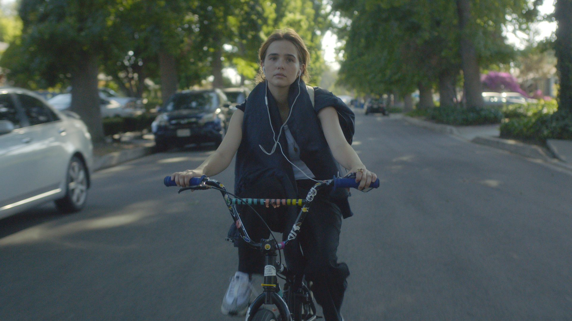 Petal Pusher: Erica (Zoey Deutsch) and her friends team up to stalk a potential child molester in the off-kilter comedy Flower. 