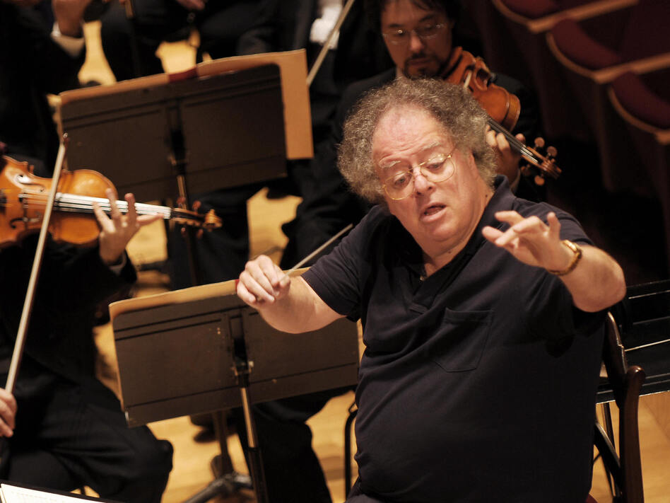 James Levine, shown leading the Boston Symphony Orchestra in 2007, has been fired from the Metropolitan Opera in disgrace. (AFP/Getty Images)